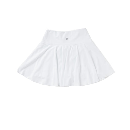 Women's High Waisted Crossover 2-in-1 Tennis Skirt with Side Pockets