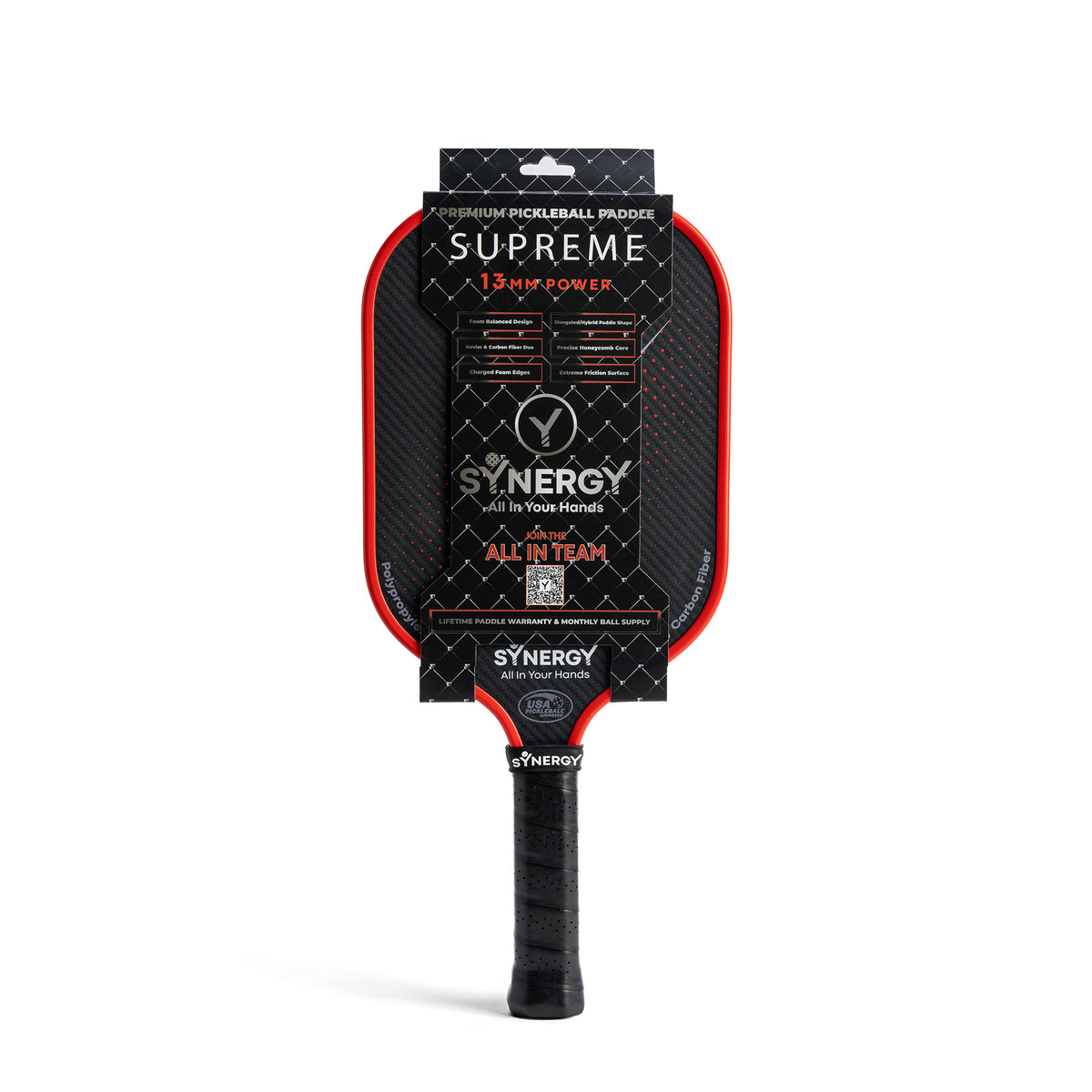SUPREME 13mm Power Paddle - Premium Pickleball Set – Synergy Pickleball