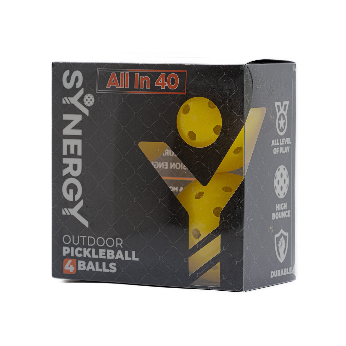 ALL IN 40 Outdoor Pickleball Balls (4-Pack)